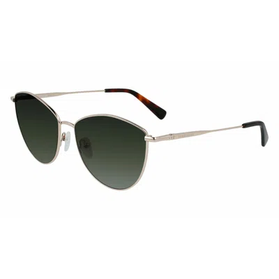 Longchamp Ladies' Sunglasses  Lo155s-719  58 Mm Gbby2 In Green