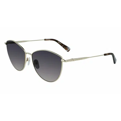 Longchamp Ladies' Sunglasses  Lo155s-726  58 Mm Gbby2 In Metallic