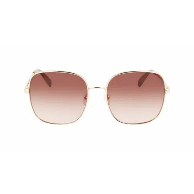 Longchamp Ladies' Sunglasses  Lo159s-722  59 Mm Gbby2 In Brown