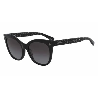 Longchamp Ladies' Sunglasses  Lo615s-001  55 Mm Gbby2 In Black