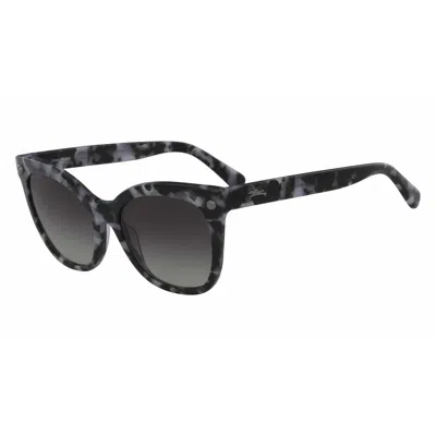 Longchamp Ladies' Sunglasses  Lo615s-038  55 Mm Gbby2 In Black