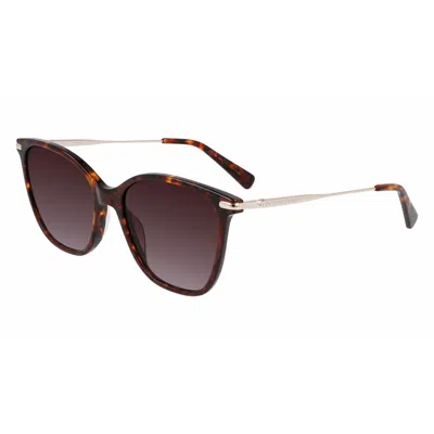 Longchamp Ladies' Sunglasses  Lo660s-520  54 Mm Gbby2 In Brown