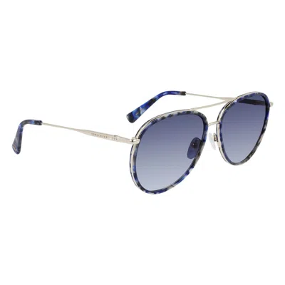 Longchamp Gold Metal Sunglasses In Metallic