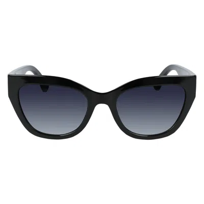 Longchamp Ladies' Sunglasses  Lo691s-001 Gbby2 In Black