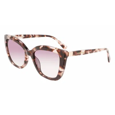 Longchamp Ladies' Sunglasses  Lo695s-690  54 Mm Gbby2 In Brown