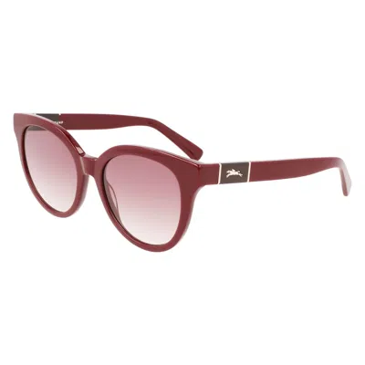 Longchamp Ladies' Sunglasses  Lo697s-601  53 Mm Gbby2 In Burgundy