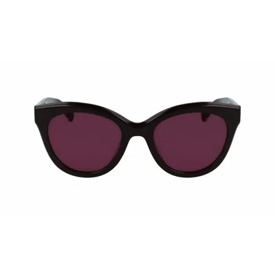 Longchamp Ladies' Sunglasses  Lo698s-500 Gbby2 In Purple