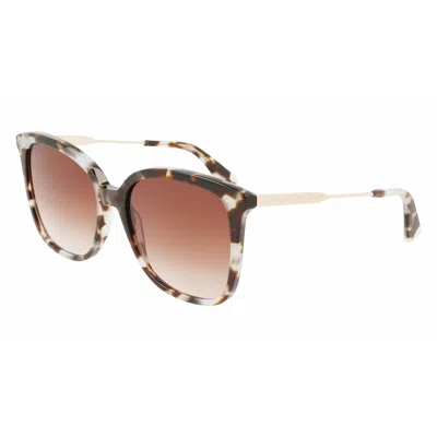 Longchamp Ladies' Sunglasses  Lo706s-404  57 Mm Gbby2 In Brown