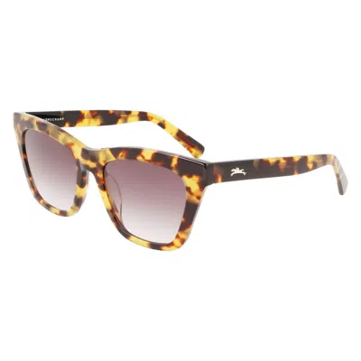 Longchamp Ladies' Sunglasses  Lo715s-255  54 Mm Gbby2 In Brown