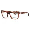 Longchamp Ladies Tortoise Rectangular Eyeglass Frames Lo2766