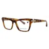 Longchamp Ladies Tortoise Rectangular Eyeglass Frames -lo2766-205-53