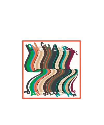 Longchamp L'arc-en-ciel Silk Scarf 70 In Neutral