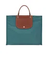 Longchamp Cabas Recycled Canvas Top Handle Tote In Blue