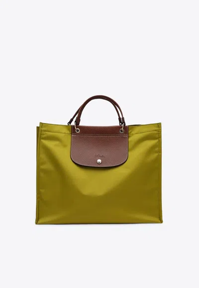 Longchamp Large Cabas Tote Bag In Green
