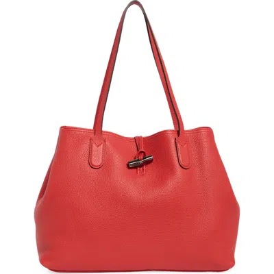 Longchamp Large Essential Tote Bag In Red