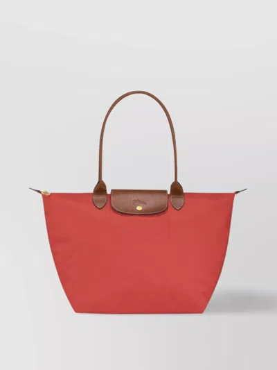 Longchamp Large Foldable Tote Bag In Red