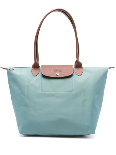 Longchamp Large Le Pilage Tote Bag In Green