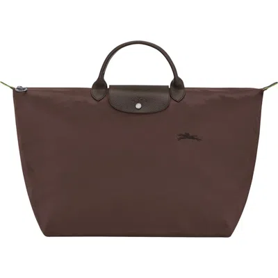 Longchamp Large Le Pilage Travel Bag In Brown