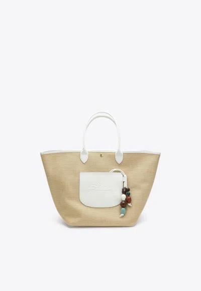 Longchamp Large Le Pliage Basket Tote Bag