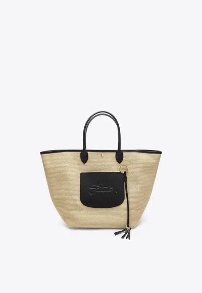 Longchamp Large Le Pliage Basket Tote Bag