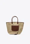 Longchamp Basket Bag L Le Pliage Artichoke Green In Brown