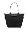 Longchamp Women's Recycled Canvas L Le Pliage Energy Bag In Black