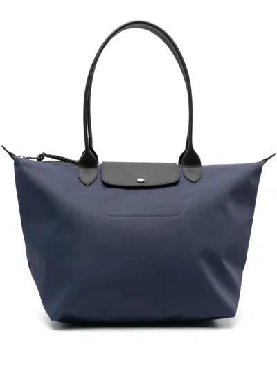Longchamp Grosser Le Pliage Energy Canvas-shopper In Blau