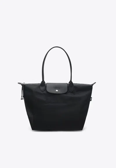 Longchamp Large Le Pliage Energy Tote Bag In Black