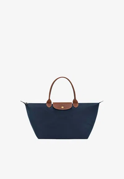 Longchamp Large Le Pliage Original Tote Bag In Blue