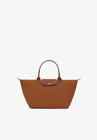 Longchamp Large Le Pliage Original Tote Bag In Brown