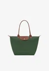 Longchamp Large Le Pliage Original Tote Bag In Green