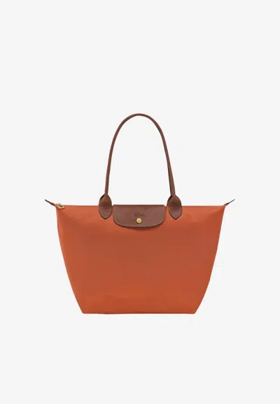 Longchamp Large Le Pliage Original Tote Bag In Orange