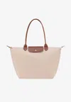 Longchamp Le Pliage Original Large Tote Bag In White