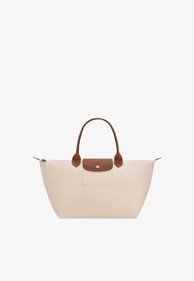 Longchamp Large Le Pliage Original Tote Bag In White
