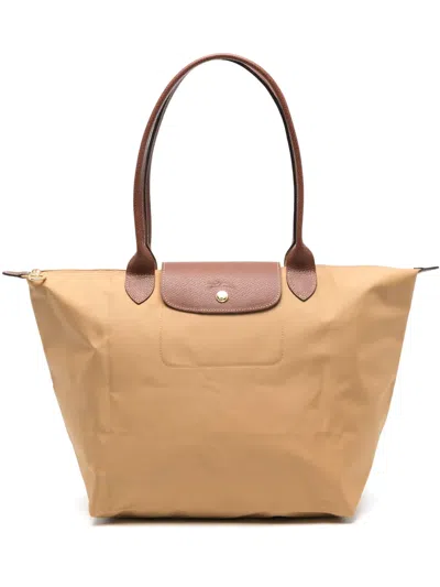 Longchamp Polyamide Le Pliage Original Tote Bag In Brown