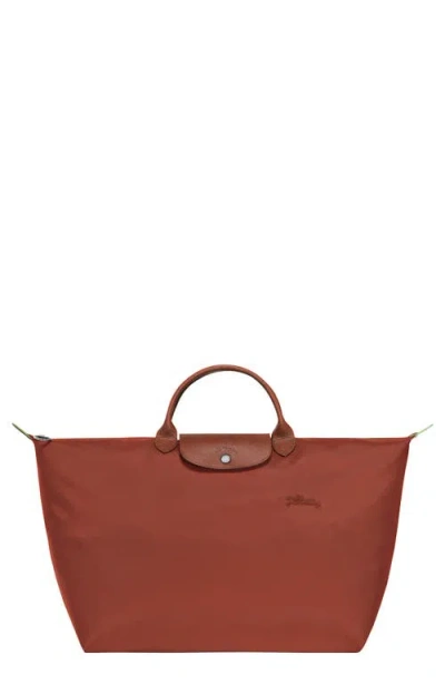 Longchamp Large Le Pliage Original Travel Bag In Chestnut