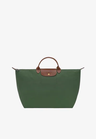 Longchamp Large Le Pliage Original Travel Bag In Green