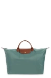 Longchamp Large Le Pliage Original Travel Bag In Green