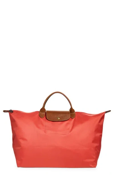 Longchamp Large Le Pliage Original Travel Bag In Red