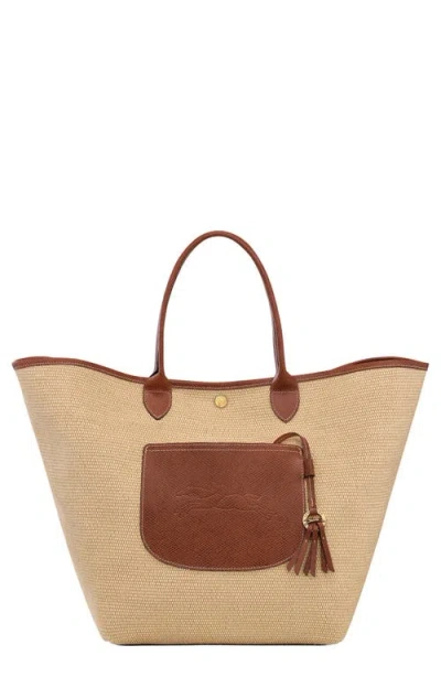 Longchamp Large Le Pliage Panier Tote In Brown