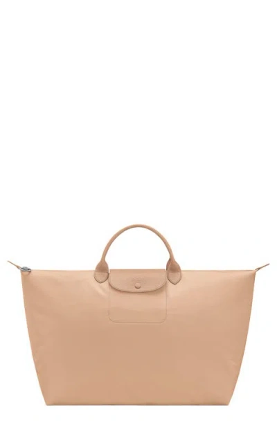 Longchamp Large Le Pliage Recycled Polyamide Travel Bag In Neutral