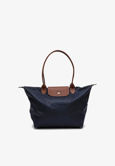 Longchamp Large Le Pliage Tote Bag In Blue