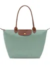 Longchamp Le Pliage M Shoulder Bag In Green