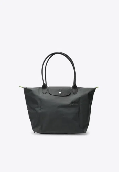 Longchamp Large Le Pliage Tote Bag In Grey