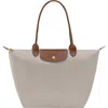 Longchamp Large Le Pliage Tote In Gray