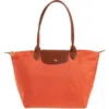 Longchamp Large Le Pliage Tote In Green