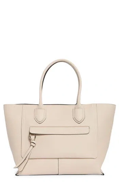 Longchamp Large Mailbox Leather Top Handle Bag In Neutral