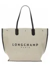 Longchamp Roseau Large Shopping Bag In Neutral