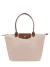 Longchamp Large Tote Bag With Smooth Surface And Zip Closure In Multi