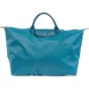 Longchamp Large Travel Duffle Bag In Blue